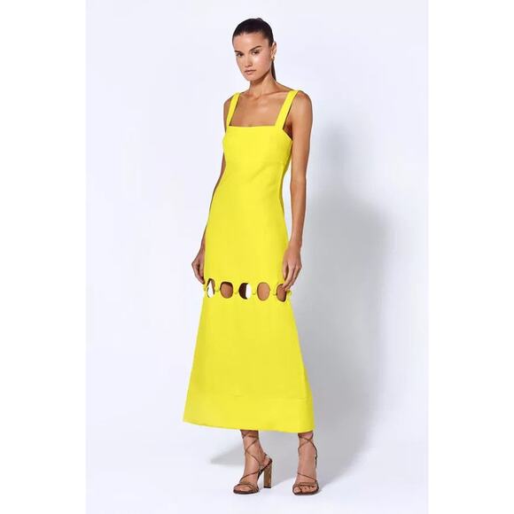Alexis Costal Cutout Midi Dress Serin- M - Picture 1 of 5